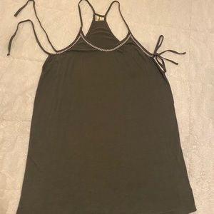 Roxy Dress Olive Green w/ Ties